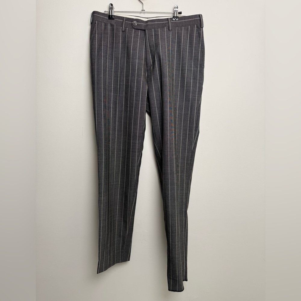 SuitSupply gray pinstripe wool 2pc suit - vitale barberis canonico eu 48/ us 38 - Picture 7 of 11